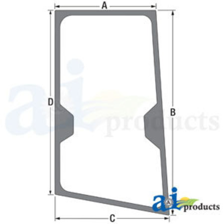 A & I PRODUCTS Glass; RH Door 0" x0" x0" A-T244711